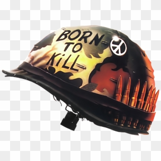 Born To Kill Helmet Png - Full Metal Jacket Png, Transparent Png