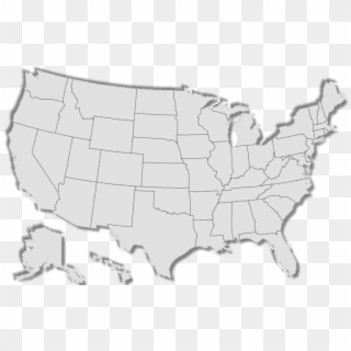 United States Map Blank - Swedish Immigration To America Map, HD Png Download