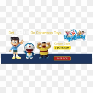 Doraemon Toys Offer Slider - Cartoon, HD Png Download