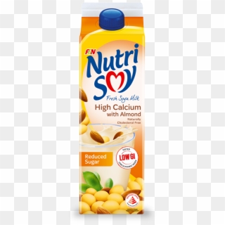 Almond Reduced Sugar 1l - Nutrisoy Soya Bean Milk, HD Png Download