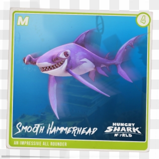 Drawn Tiger Shark Angry Shark - Hungry Shark World Sharks Card, HD Png Download