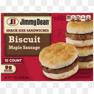 Jimmy Dean® Snack Size Maple Sausage Biscuit Sandwiches, - Jimmy Dean Sausage Biscuit, HD Png Download