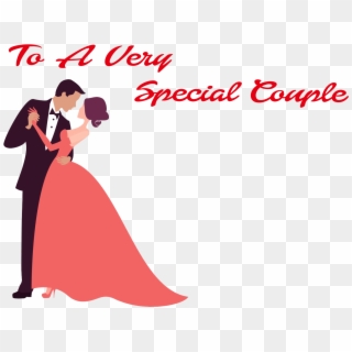 To A Very Special Couple Png Clipart - Wedding Couple Clip Art Png, Transparent Png