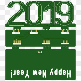 2019 Led Happy New Year - Happy New Year 2019 Pcb, HD Png Download