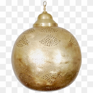 Moroccan Brass Hanging Lamp - Brass, HD Png Download