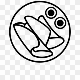 Dosa Coloring Page - Line Art, HD Png Download