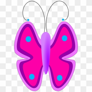 Pink And Purple Butterfly Clipart Png, Transparent Png