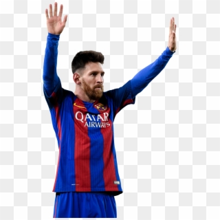 Lionel Messi Football Render - Messi 2017 Logo Png, Transparent Png