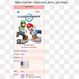 Docx - Wii Mario Kart, HD Png Download