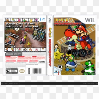 Paper Mario Kart Box Art Cover - Paper Mario Kart Wii, HD Png Download