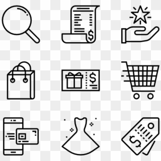 Shopping - Phone Email Icon Png, Transparent Png
