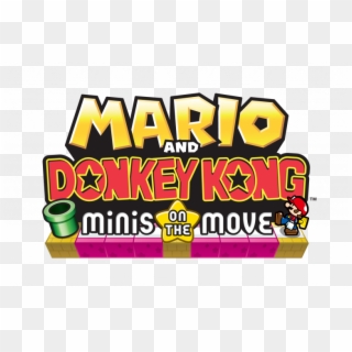 Mario And Donkey Kong - Mario And Donkey Kong Minis On The Move Logo, HD Png Download