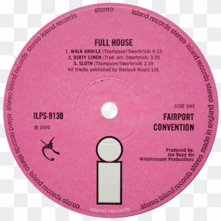 Ilps 9130 Fairport Convention Full House Label - Circle, HD Png Download