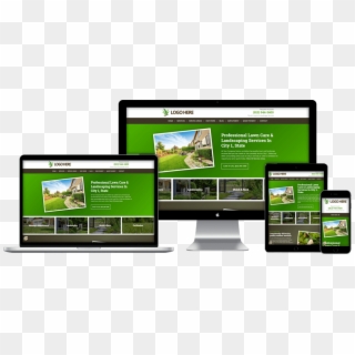 Lawn & Landscape Responsive Website Template - Lawn Care Website Template, HD Png Download