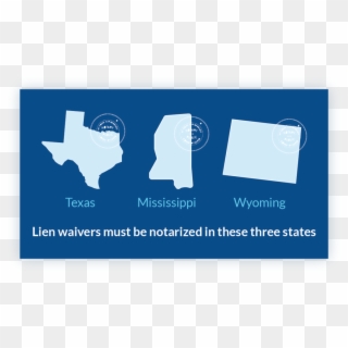 Waiver Notarize Texas Mississippi Wyoming - Graphic Design, HD Png Download
