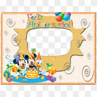 Fotos Com Arte Tmv - Mickey And Minnie Mouse Birthday, HD Png Download