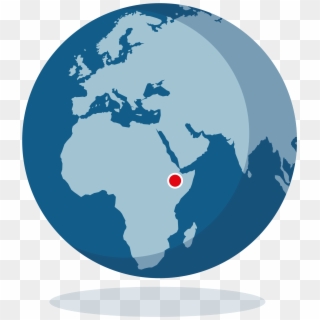 Mapa Mundi- Etiopia - Planet Earth Vector Free Download, HD Png Download