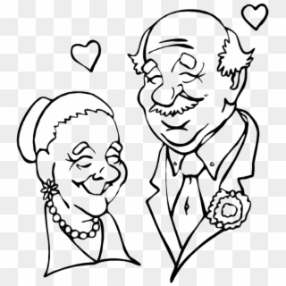 National Grandparents - Grandparents Clipart Black And White, HD Png Download