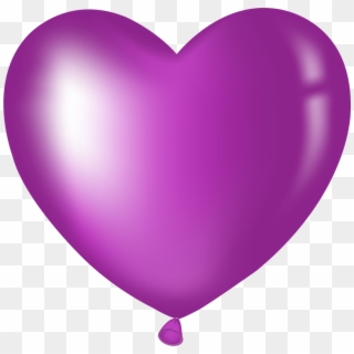 Pin By Jacqueline Anderson On Purple - Purple Heart Balloon Clipart, HD Png Download