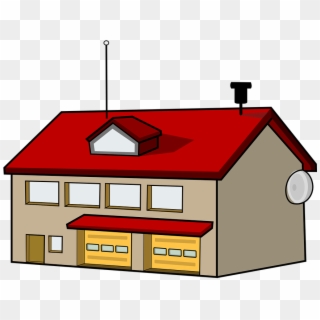 House Clipart Garage - Clip Art Fire Station, HD Png Download