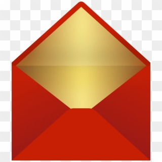 Envelope Red Gold Clip Art Image, HD Png Download