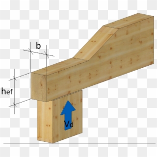 For Beams Notched At The Same Side To The Support - Notch At Same Side Of Support In Beams, HD Png Download