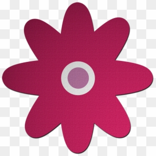 Pink Coin - Free Vector Flower Flat, HD Png Download