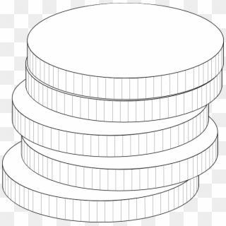 White Coins Clipart, HD Png Download