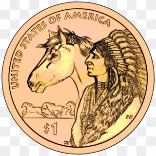 Coin Clipart One Dollar - Native American Dollar Coins, HD Png Download
