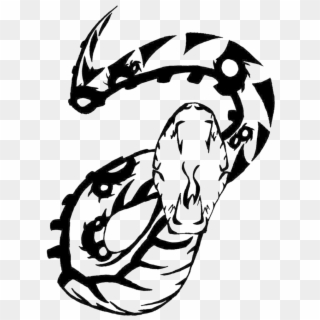 Snake Tattoo Transparent Images - Tribal Snake Png, Png Download