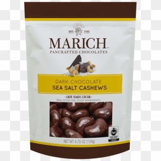 All Confections - Marich Dark Chocolate Sea Salt Cashews, HD Png Download