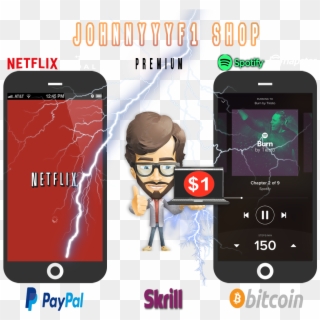 [wts] Netflix, Spotify, Tidal & Napster Premium Accounts - Netflix, HD Png Download
