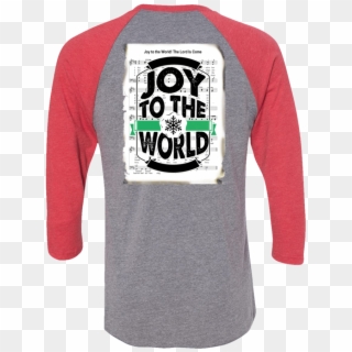 Joy To The World Raglan - Long-sleeved T-shirt, HD Png Download