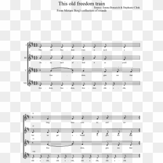 This Old Freedom Train Sheet Music Composed By Source - Woke Up This Morning With The Sun, HD Png Download