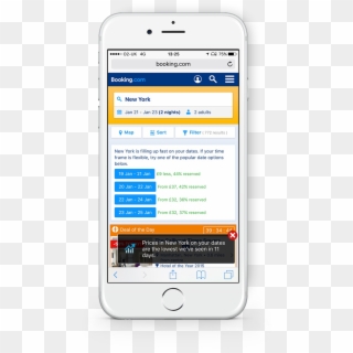 Booking-com Mobile Prices In New York - Smartphone, HD Png Download