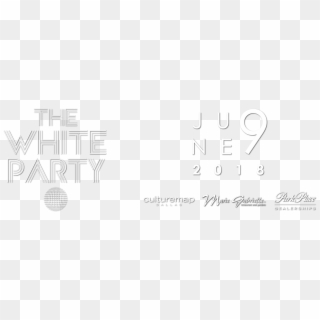 White Party Png - Handwriting, Transparent Png