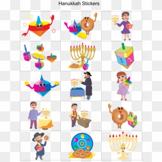 Hanukkah Printable Stickers, HD Png Download