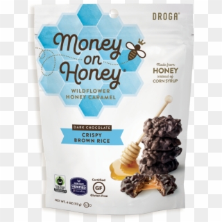 Droga Chocolates - Money On Honey Dark Chocolate, HD Png Download