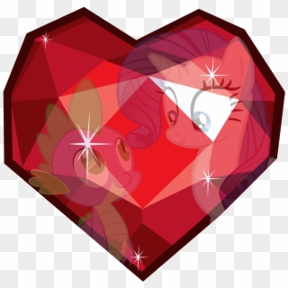 Fire Ruby, Rarity, Safe, Shipping, Simple Background, - Mlp Crystal Heart, HD Png Download