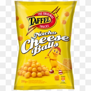 Corn Balls With Nacho Cheese Flavour - Taffel, HD Png Download