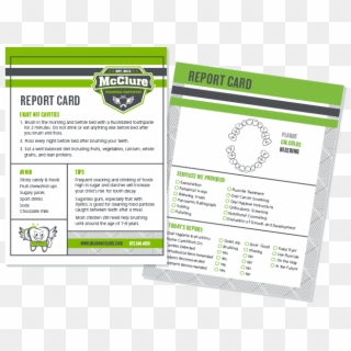 Essay Clipart Report Card - Dental Report Card Template, HD Png Download