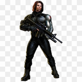 Winter Soldier Puzzlequest By Cptcommunist - Marvel Avengers Alliance Winter Soldier, HD Png Download
