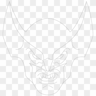 Drawing Wolverine Head - Sketch, HD Png Download