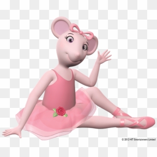 Angelina Sitting On The Floor And Waving - Angelina Ballerina Toy, HD Png Download