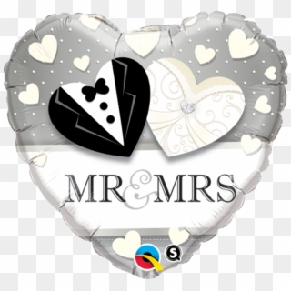 Mr & Mrs Foil Balloon Balloon In A Box - Mr & Mrs Foil Balloon, HD Png Download