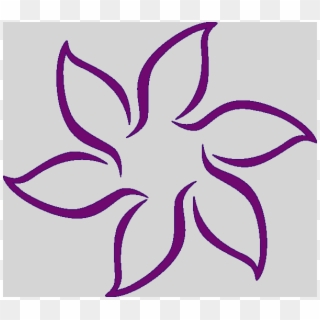 Lavender Flower Clip Art Free Lavender Flower Clip - Flowers Outline, HD Png Download