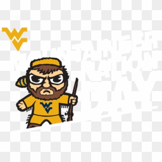 Cartoon Watch Png - Let's Go Wvu Mountaineers, Transparent Png