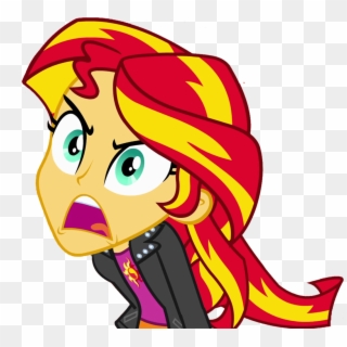 Angry Clipart Angry Girl - Mlp Sunset Shimmer Angry, HD Png Download