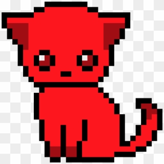 Demon Cat - Devil Cat Pixel Art, HD Png Download