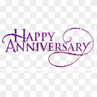Anniversary Text Png Image With Transparent Background - Happy Work Anniversary Clipart, Png Download
